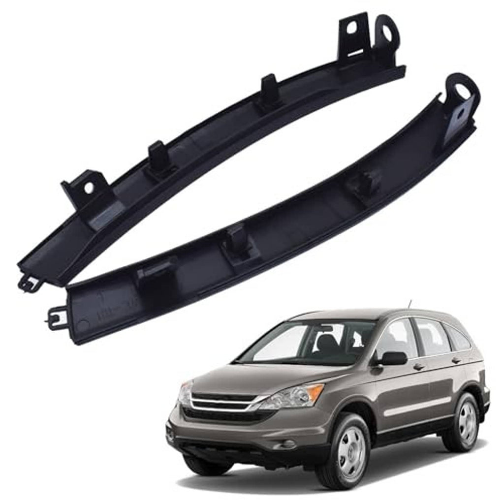 Black front bumper filler trim pieces, left and right, replacement front bumper inserts
