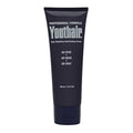Youthair color restoring conditioning creme tube front, dark blue with “No dyes, No mess, No gray”