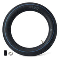 12-inch rear inner tube, black with blue stripe, includes valve stem and valve parts
