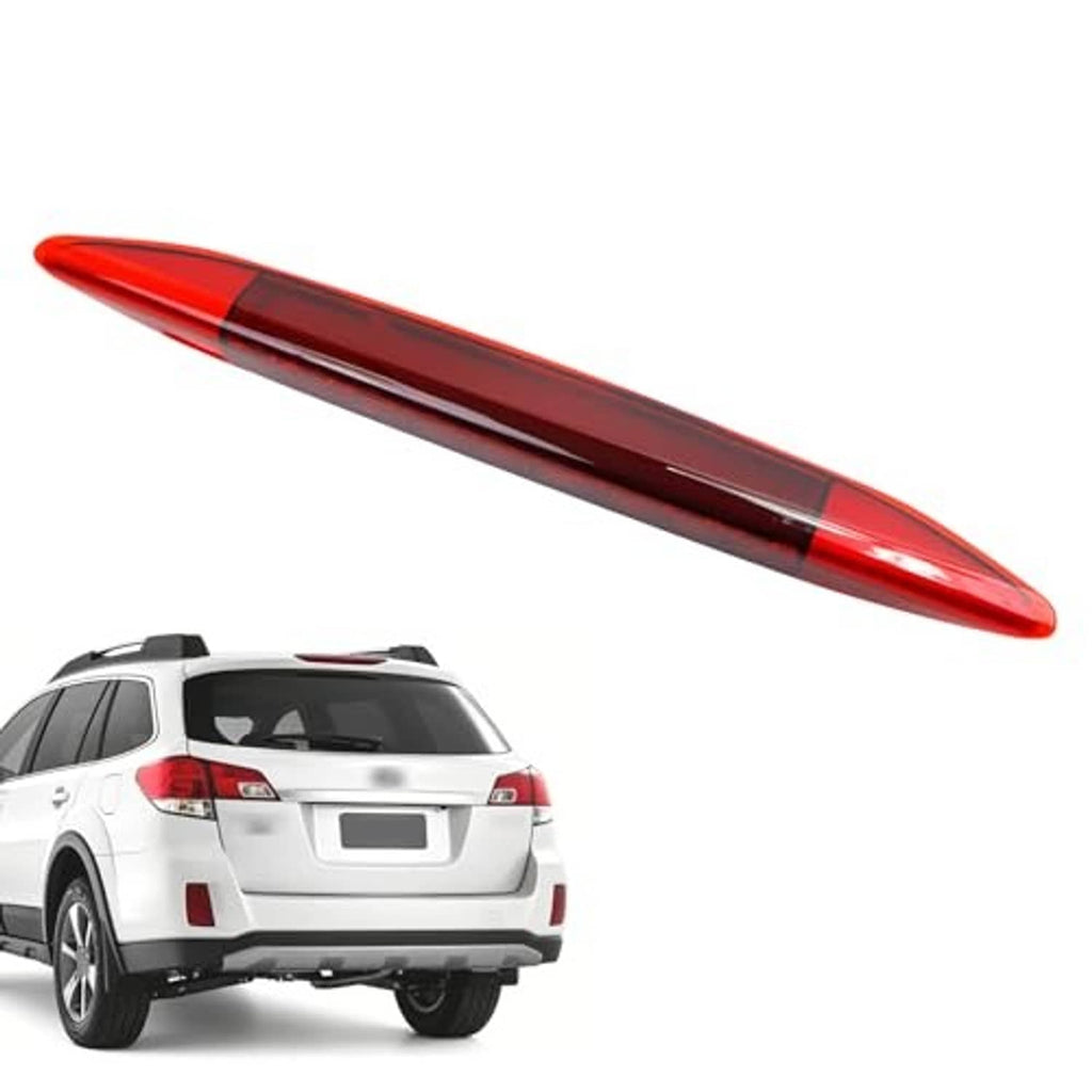 Red LED center high mount stop light, sleek horizontal lens bar