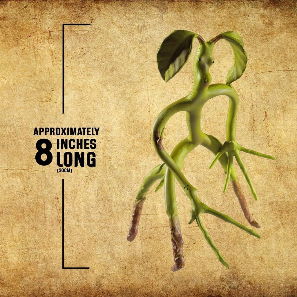 Bendable bowtruckle Pickett figure, olive-green with branch legs and leaf fins