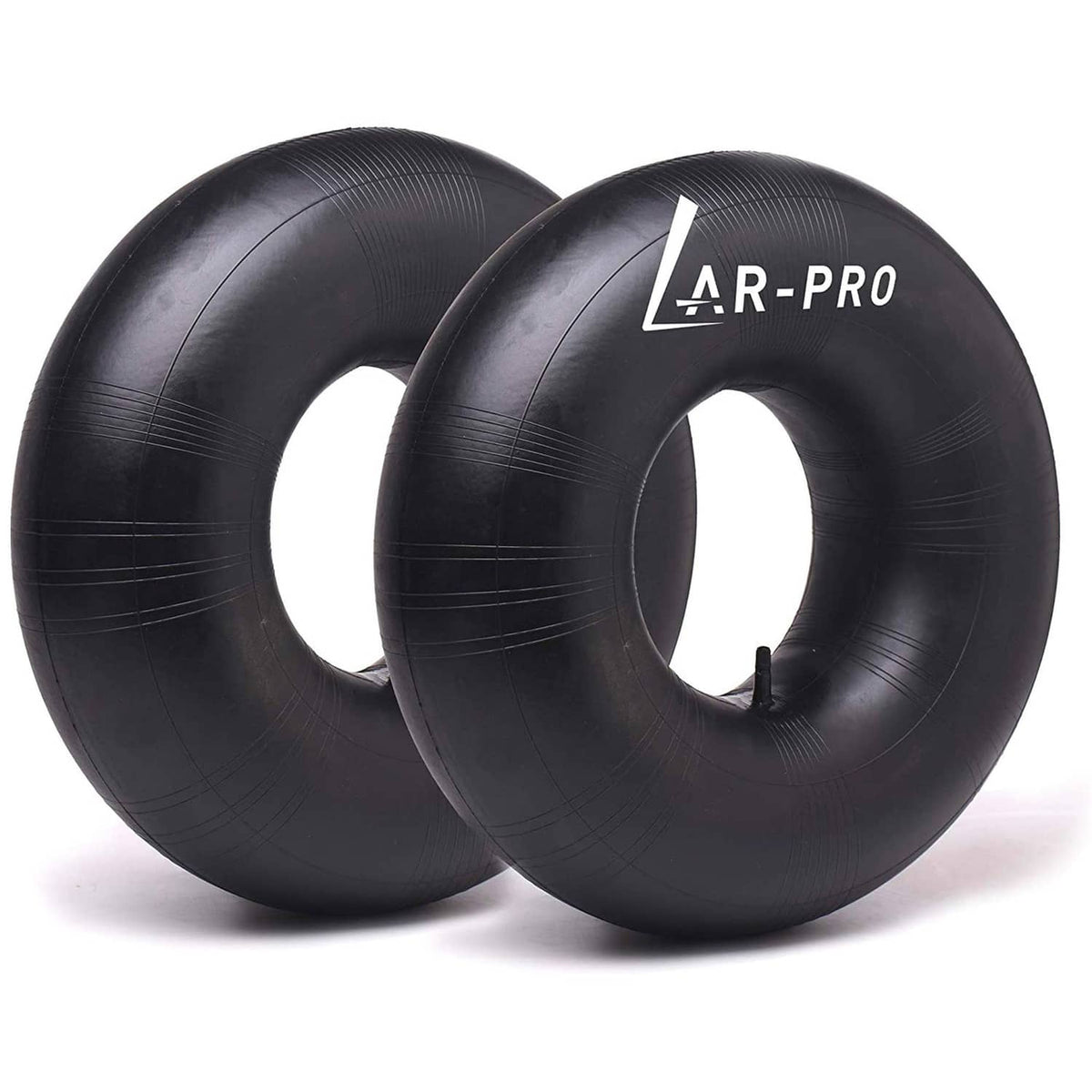 AR-PRO replacement inner tubes, two black rubber rings with valve stems