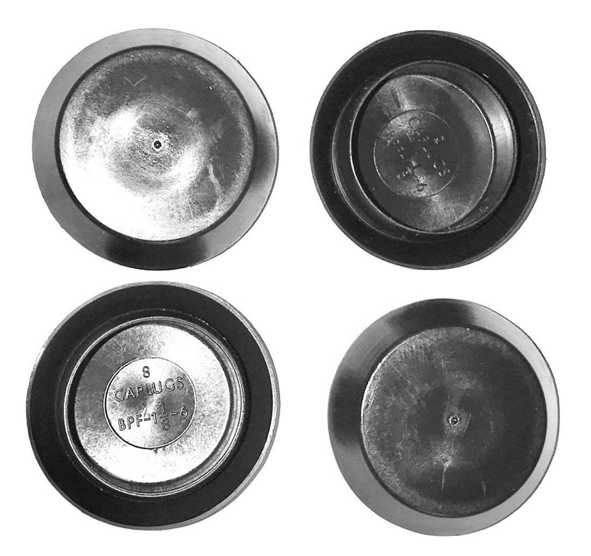 2.5 in flush mount light cover, metal-backed insert and black housing