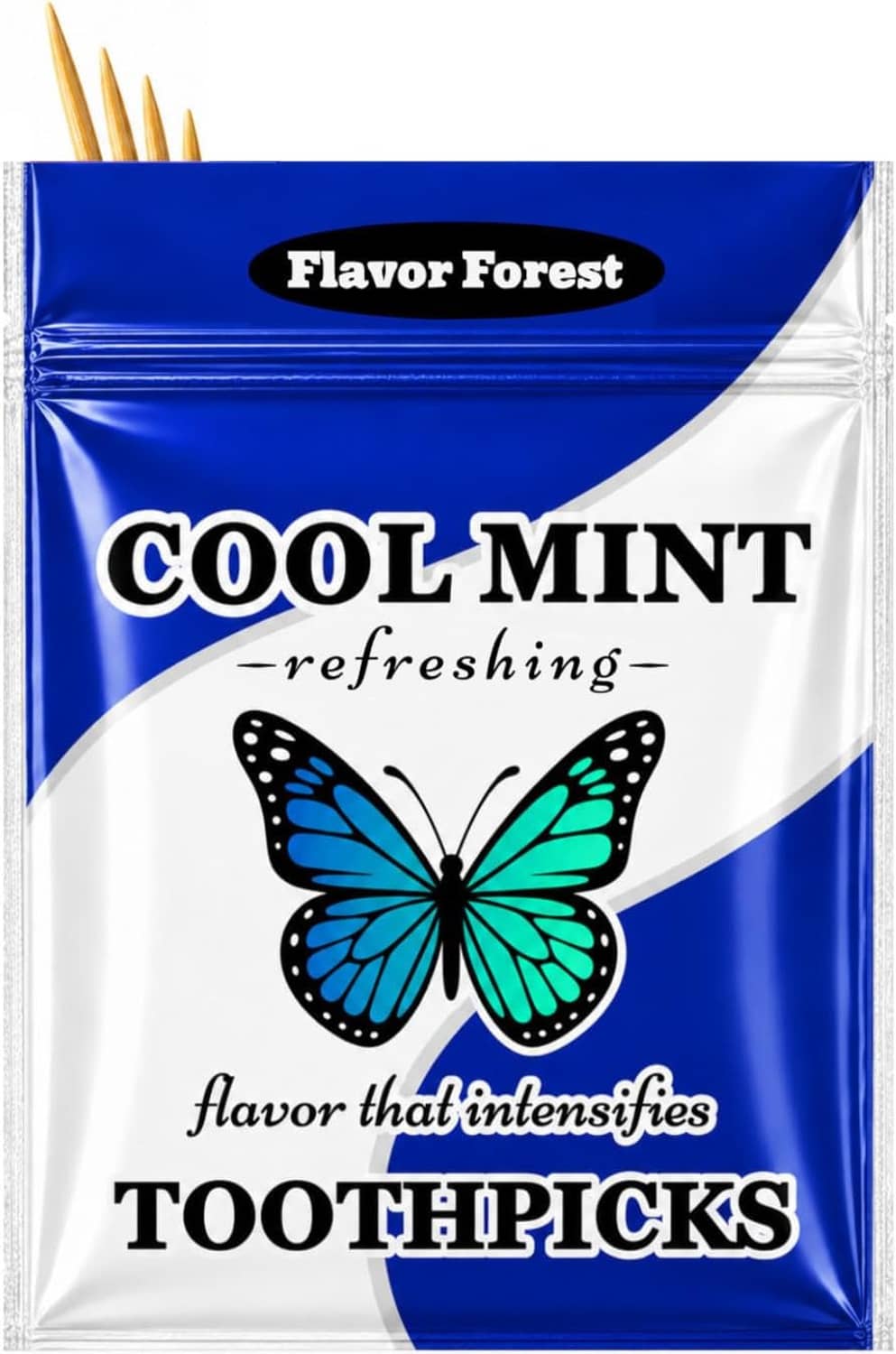 Cool Mint refreshing flavored toothpicks pouch, Flavor Forest