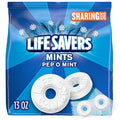 Lifesavers Pep O Mint mints sharing size bag, 13 oz, with white round mint discs