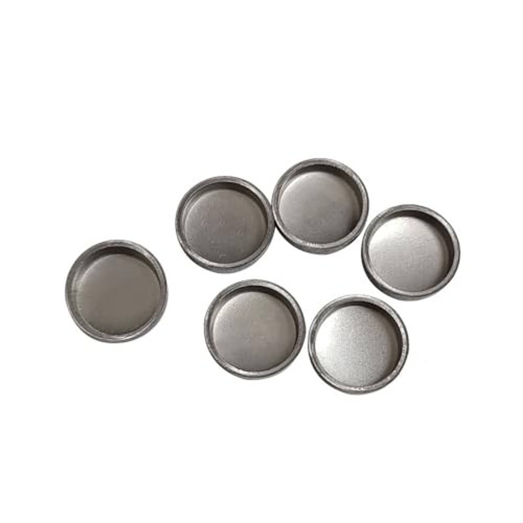 Five round metal caps for transmission shifter rebuild set