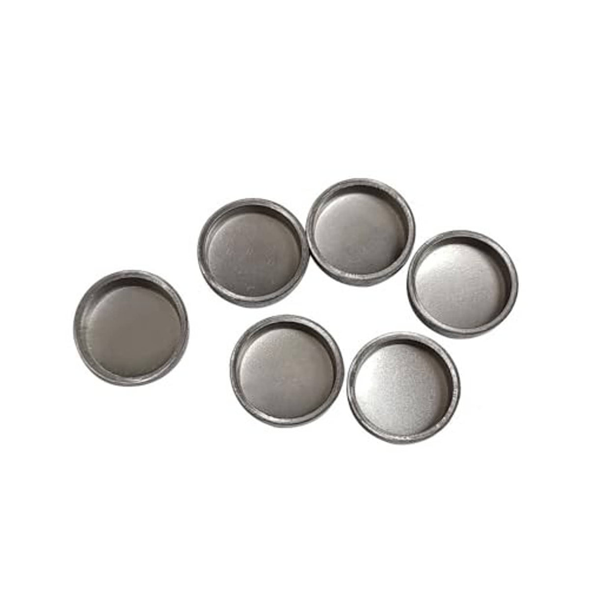 Five round metal caps for transmission shifter rebuild set
