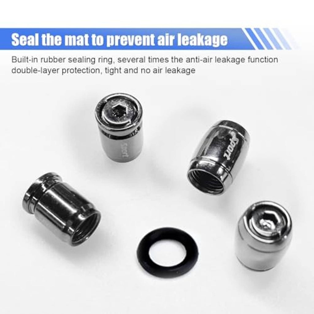 Tire valve stem caps with anti-theft cores and a rubber sealing ring