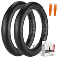 Black 20x4.0 fat bike inner tubes (2-pack) with orange tire levers