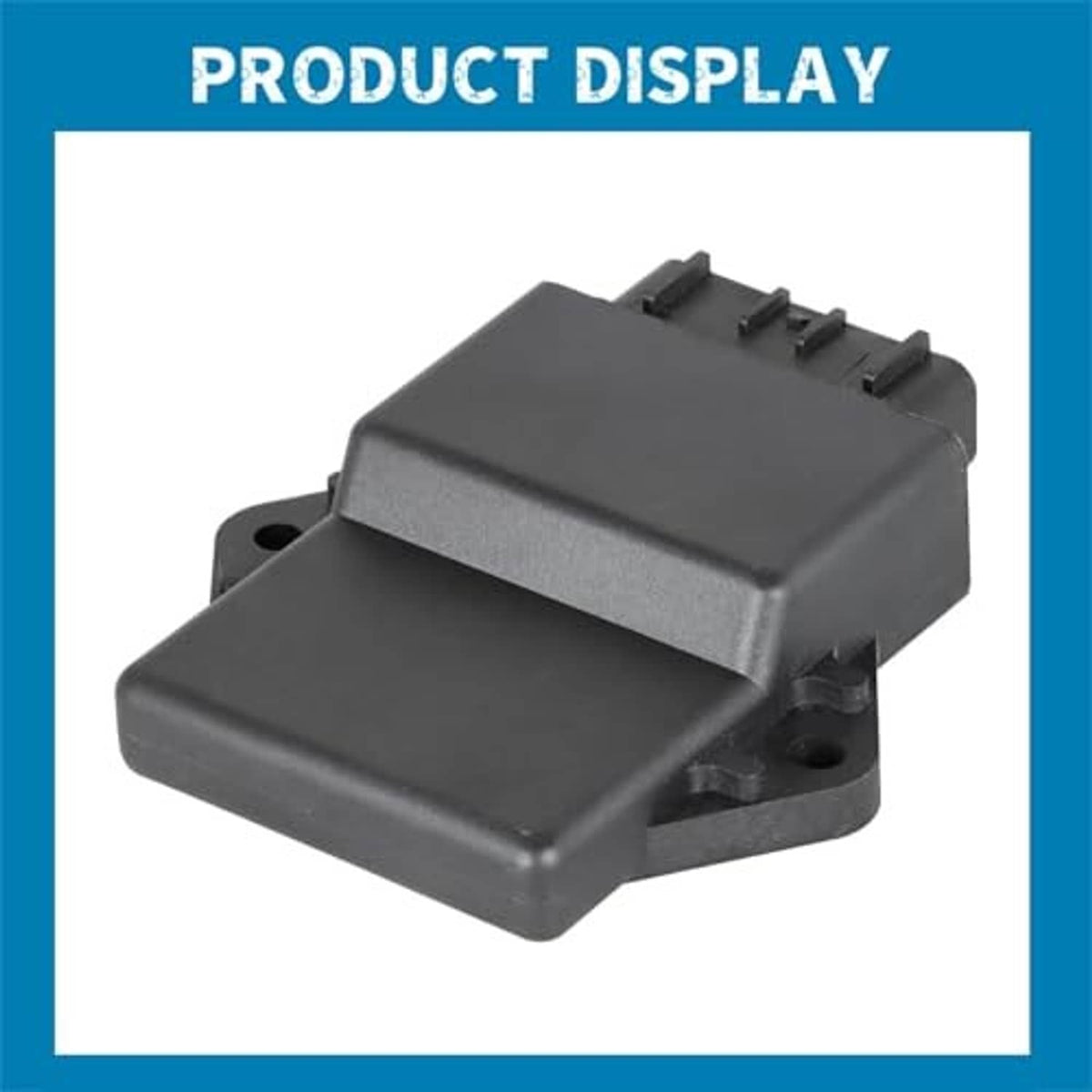 Black CDI ignition control module with top vent and side electrical connector