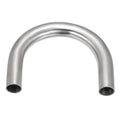 Polished stainless steel 180-degree sanitary U-pipe with two open ends