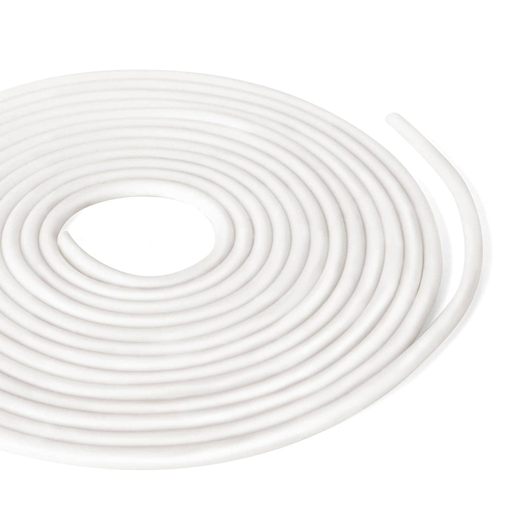 White coiled 1/8-inch backer rod insert, caulk gap filler