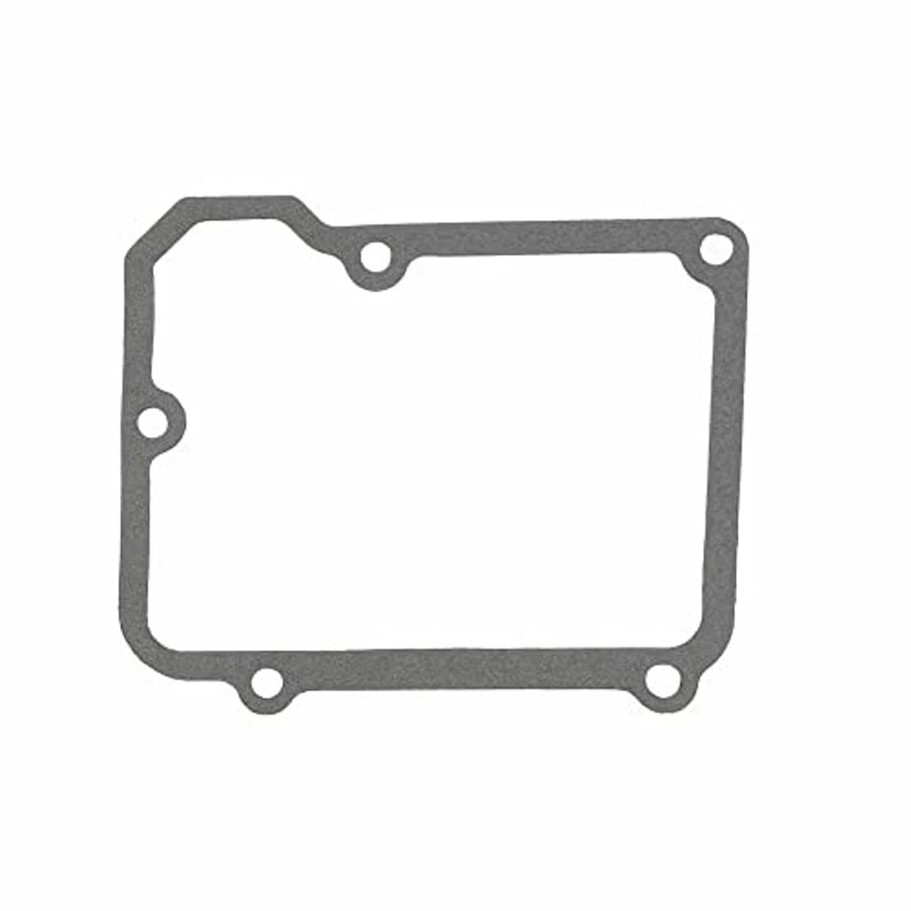 Transmission shifter seal rebuild kit gasket, rectangular gray metal with mounting holes