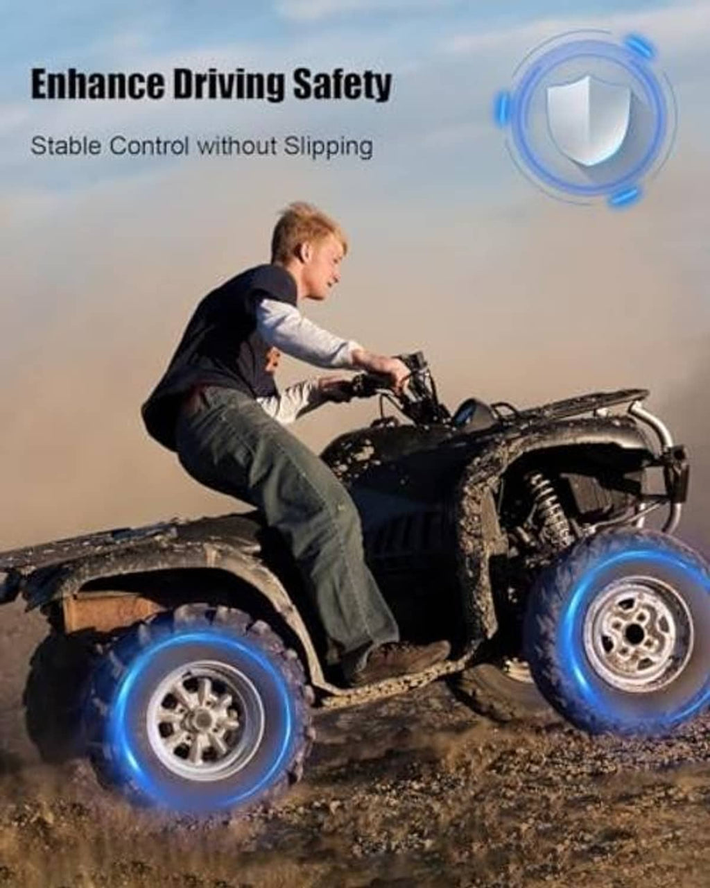All-terrain quad with thumb throttle control lever assembly on the handlebar