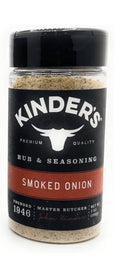 Kinder's Smoked Onion rub & seasoning bottle, 7 oz