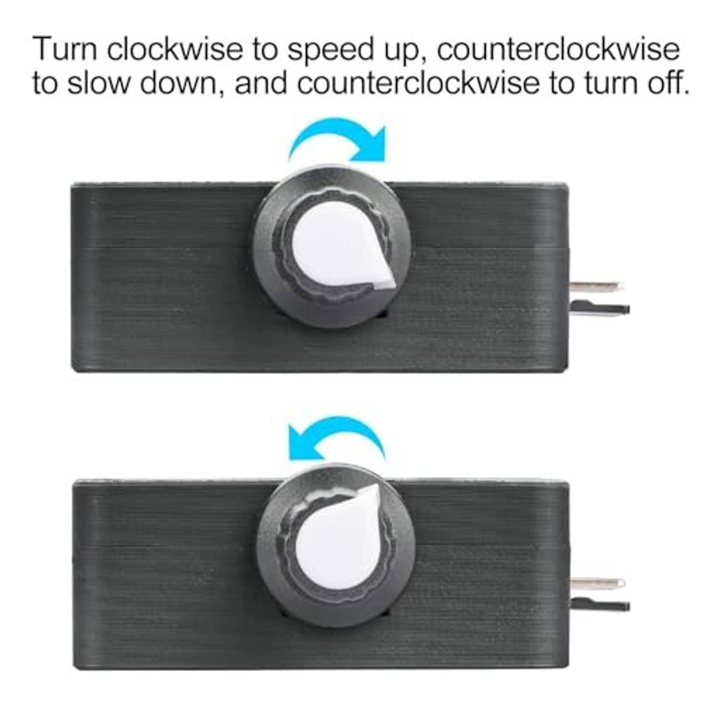 OWLTREE PWM fan controller speed knob with clockwise faster and counterclockwise slower