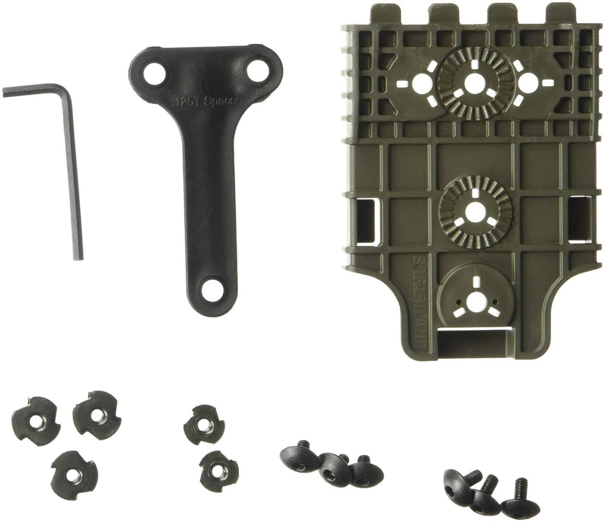 Olive locking system fork with mounting plate and screws