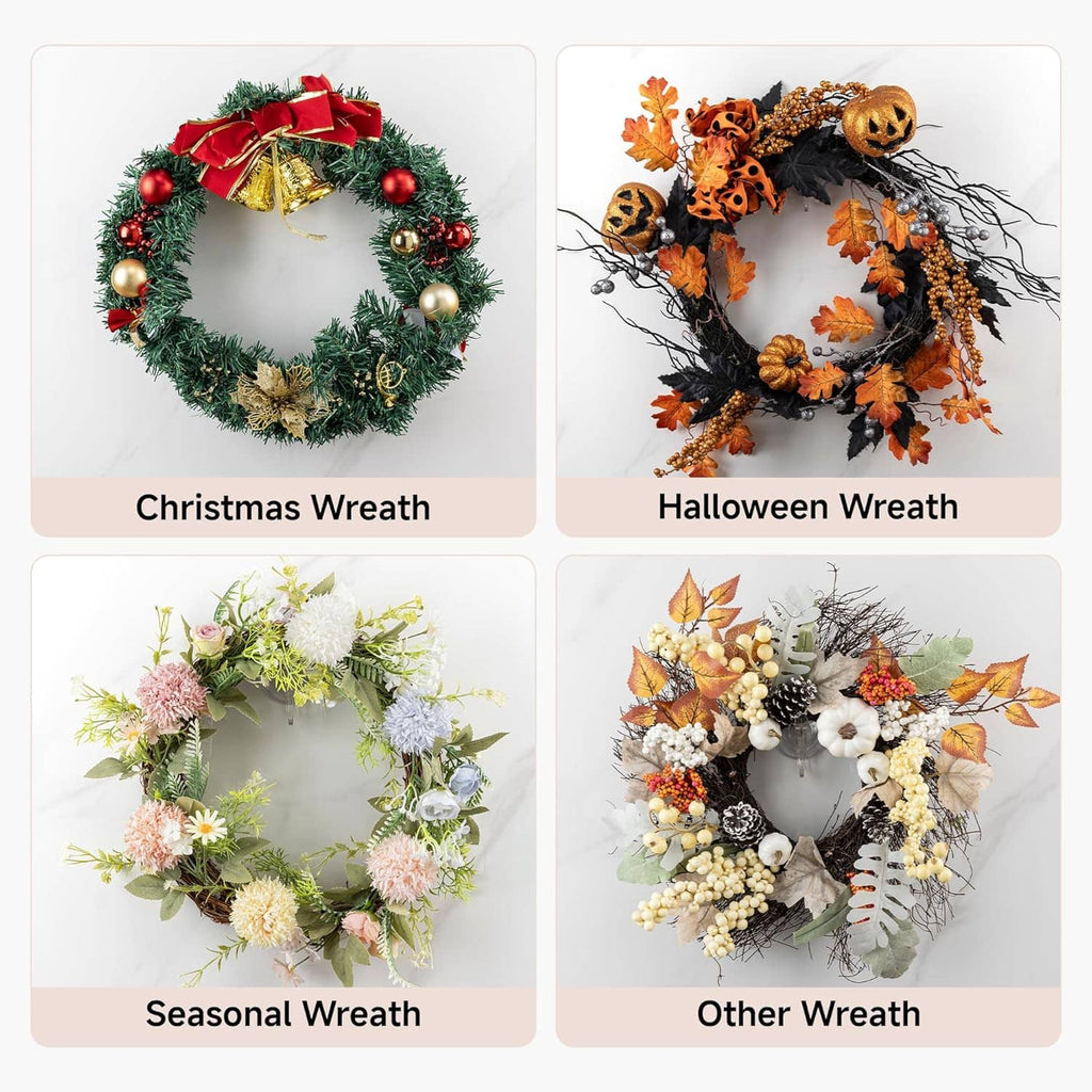 Seasonal wreaths: Christmas wreath, Halloween wreath, seasonal floral wreaths