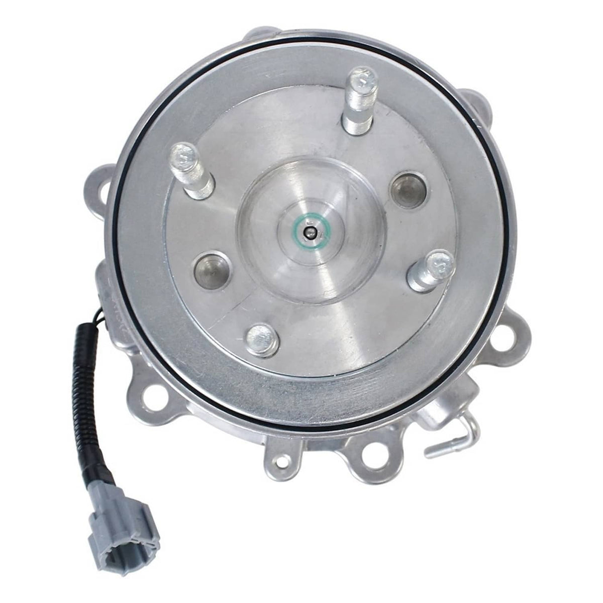 Rear differential coupling back plate with bolt holes and wiring pigtail