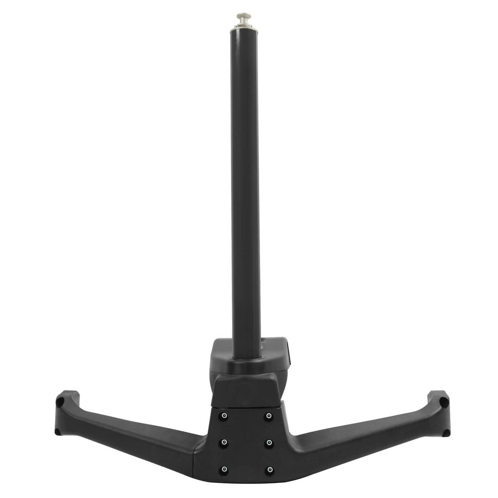 Black wake pylon with curved base arms and mounting holes