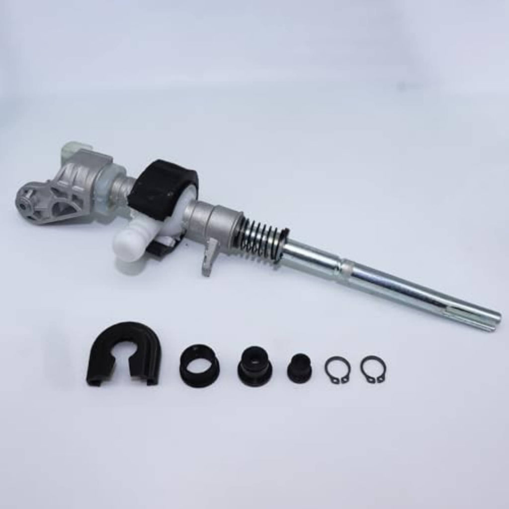 Gear shifter selector lever assembly with metal spring shaft and white bushing, with included parts