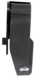Black hood release handle replacement with latch icon on front