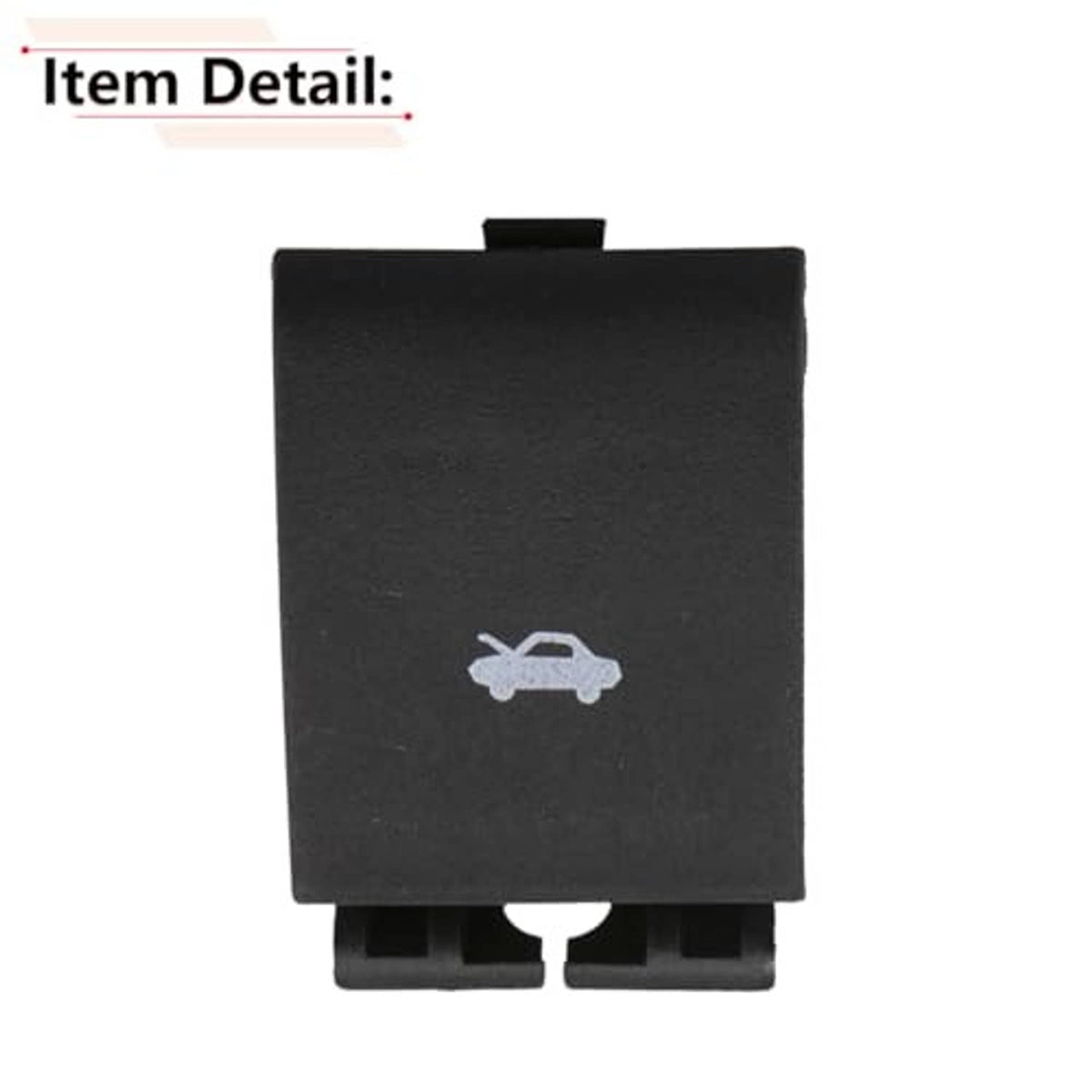 Black hood release handle switch with car icon, front panel and connector clips