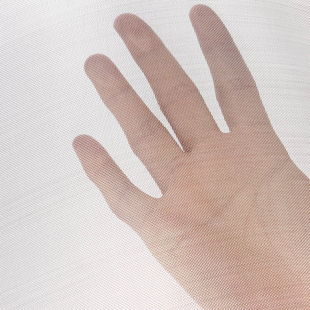 Stainless steel 40-mesh screen fabric, silver fine wire mesh close-up