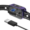 Black magnetic charging dock with cable and clamp for bark collar
