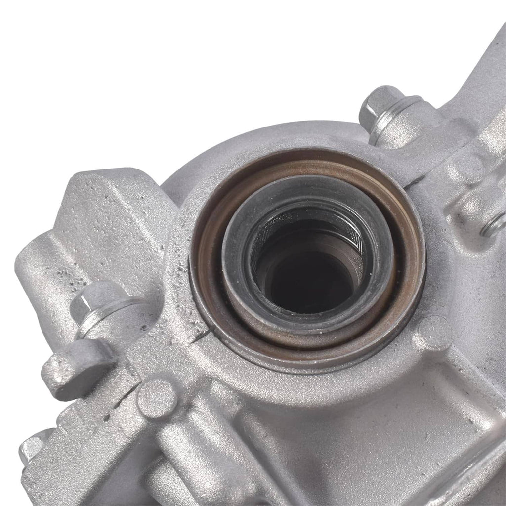 Rear axle differential carrier assembly front seal area with circular opening