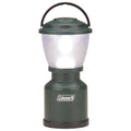 Green Coleman LED camp lantern with loop handle and glowing diffuser