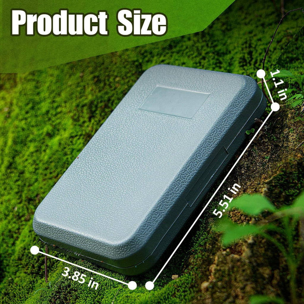 Portable gray magnetic fly box for storing fishing lures