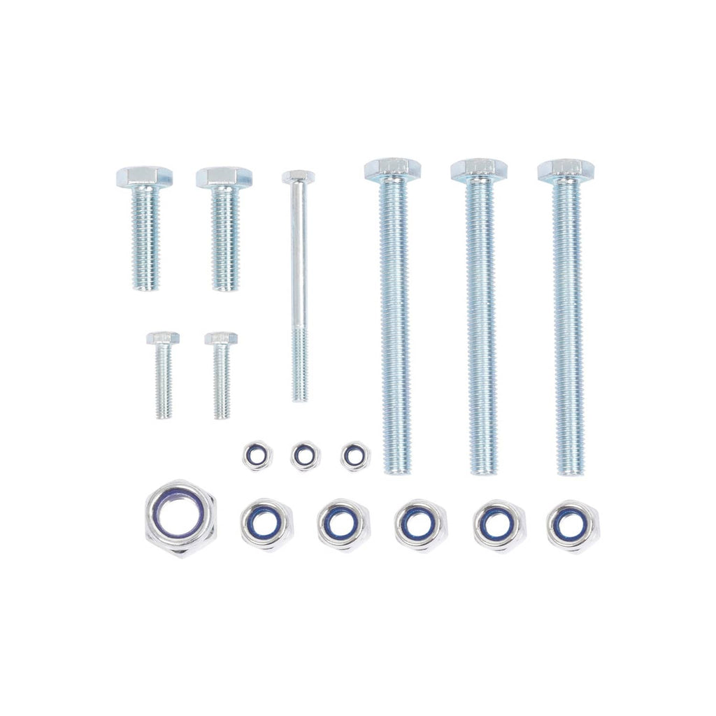 Chute blocker mounting hardware set: bolts, nuts, and washers