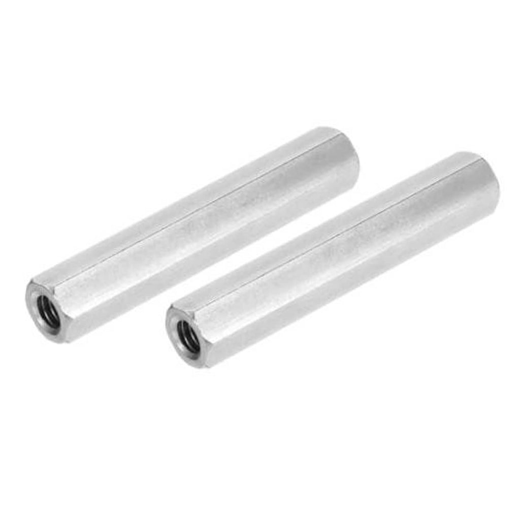 304 stainless coupling nuts, hexagonal sleeves, internal UNC threads