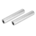 304 stainless coupling nuts, hexagonal sleeves, internal UNC threads