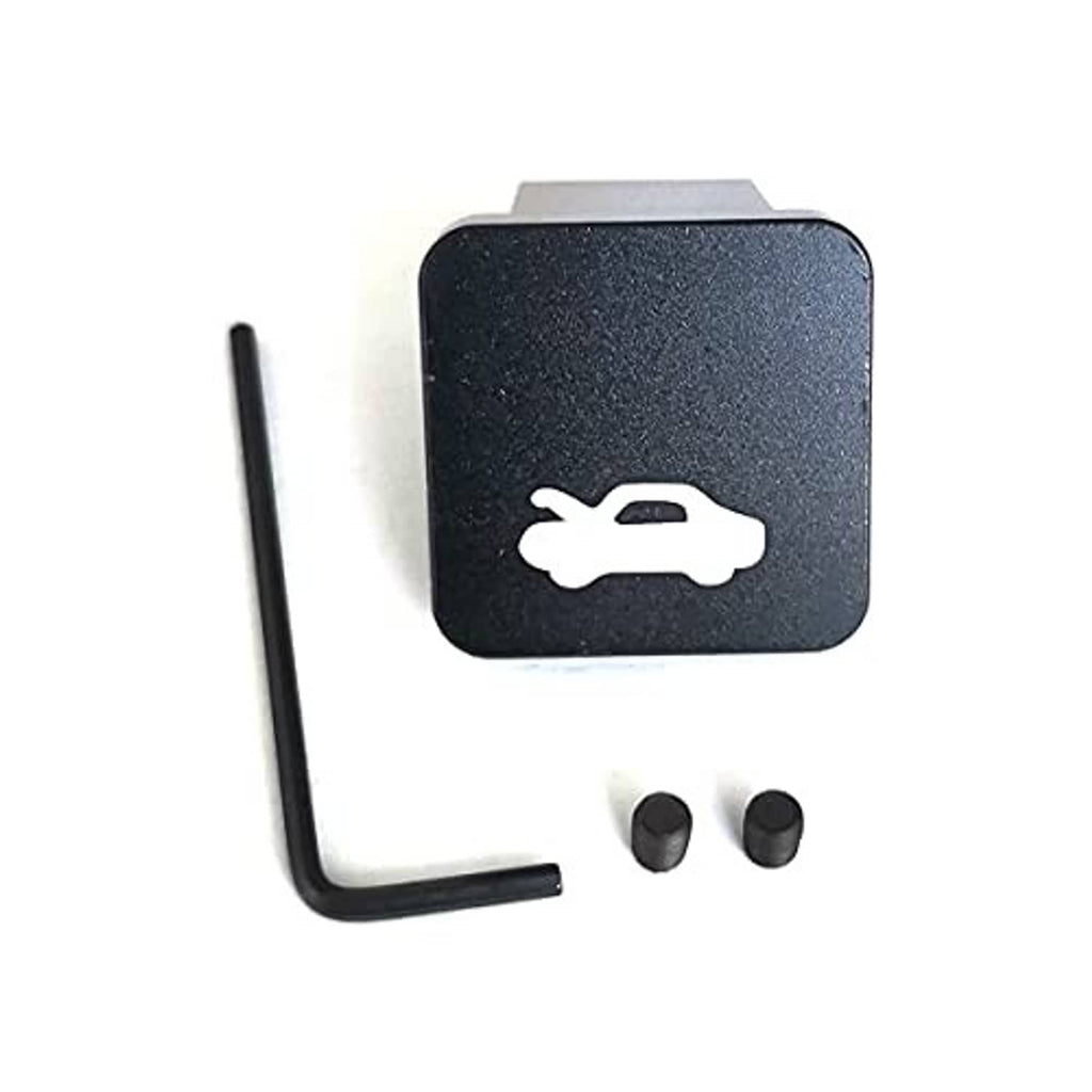 Car hood latch release handle repair kit with black handle, two fasteners, and hex key