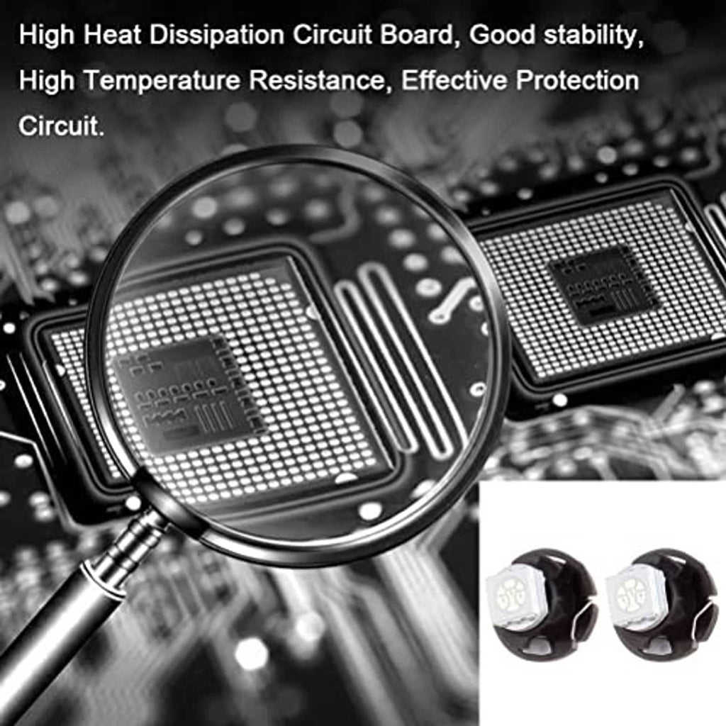 LED wedge bulb with white square LED chip in a black heat-sink housing