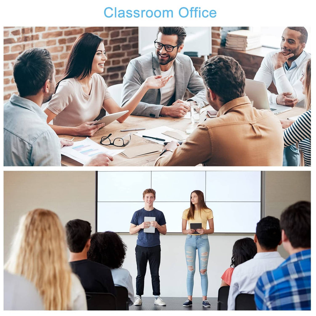People in classroom; zipper mesh pouch not visible