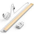 12-inch LED under-cabinet light bar with warm white strip and attached power cord