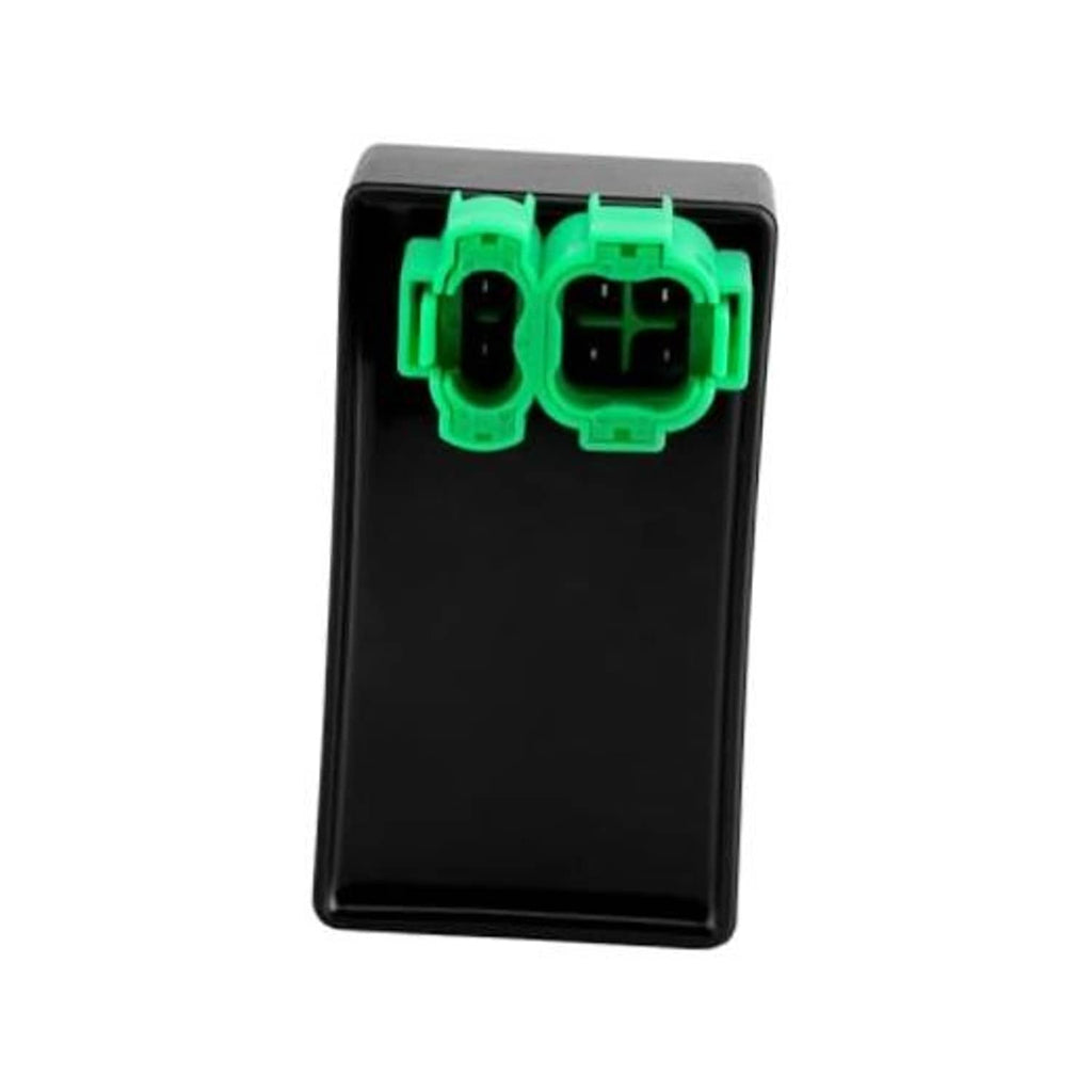 Black CDI cooling fan control box with dual green 2-pin connectors