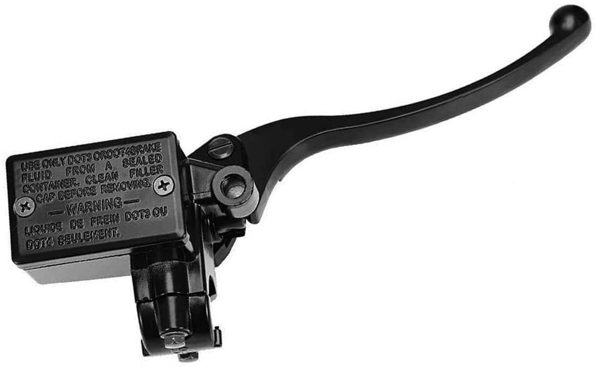 Brake master cylinder lever assembly, black handle with mounting block