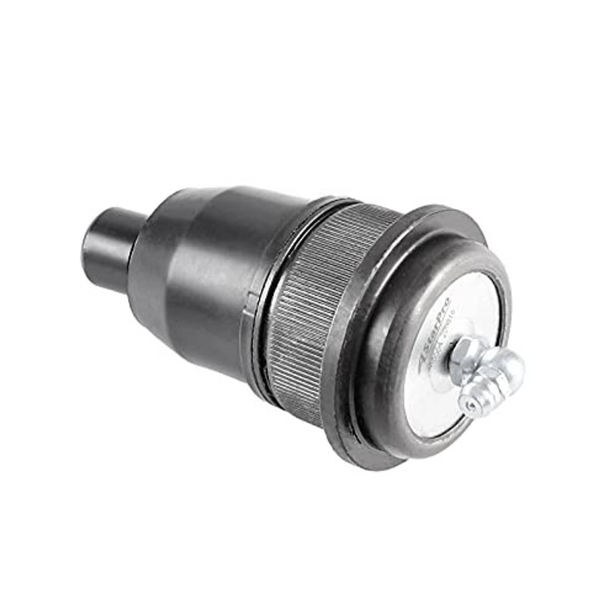 Front ball joint assembly with black housing and silver threaded stud