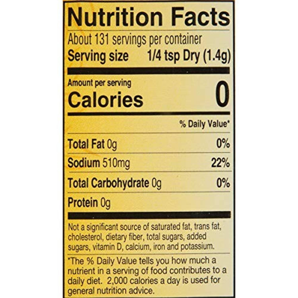 Mrs. Wages kosher dill pickles mix nutrition facts label, calories 0 and sodium 510 mg