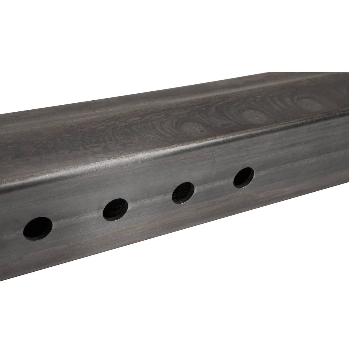 Steel inner tube with evenly spaced round mounting holes