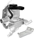 Secondary air injection check valve with black electrical connector and silver metal body
