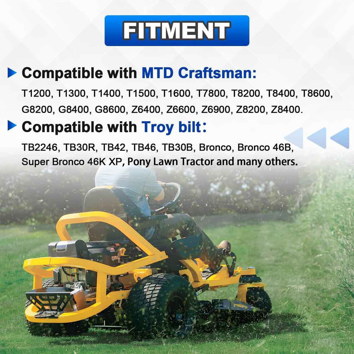 Ignition switch fitment compatibility list for MTD Craftsman lawn tractors