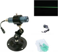 Laser line module with black mounting base and cylindrical metal lens housing