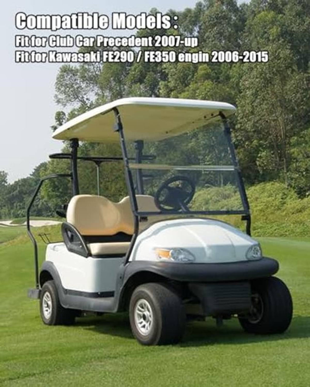 Golf cart front view