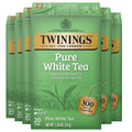 Twinings Pure White Tea bag pack, unopened 20-count green carton with leaf artwork