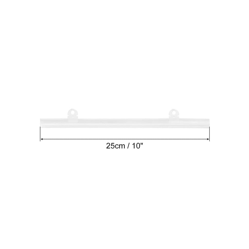 RivetOak MECCANIXITY PVC Poster Hanger Rail Strip Bar 25cm/10inch Clear 10 inch,